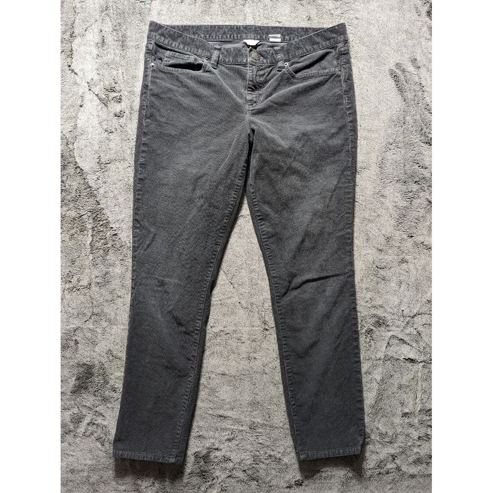 J. Crew Tapered Leg Corduroy Pants Women's Size 31 Gray